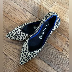 Rothy’s Point - Cheetah Print - Size 9